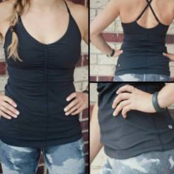 lululemon athletica Tops - Lululemon open your heart strappy tank black sz 4